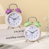 Alarm clock, special wake-up tool for students and children, wholesale metal bell, silent luminous table clock wholesale factory details Picture